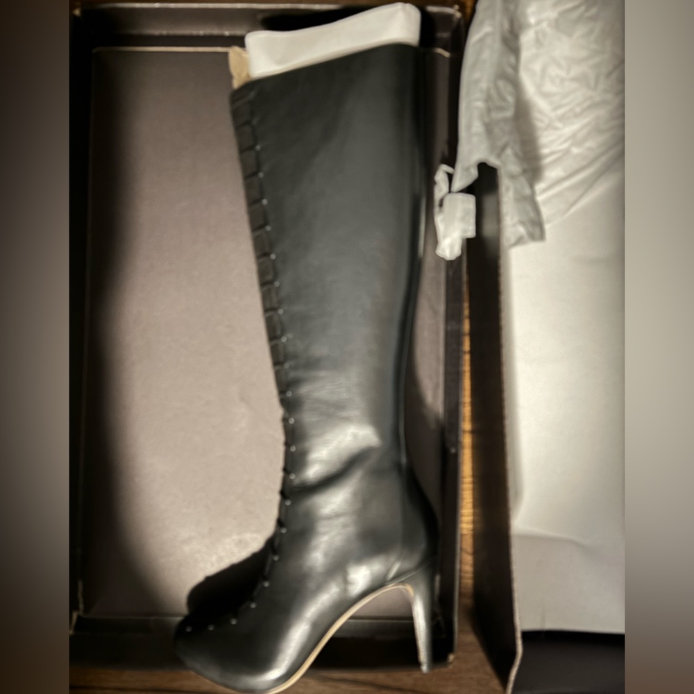 Cole Haan Womens Violet Air Tall Boot Black/Black Suede boots size 10